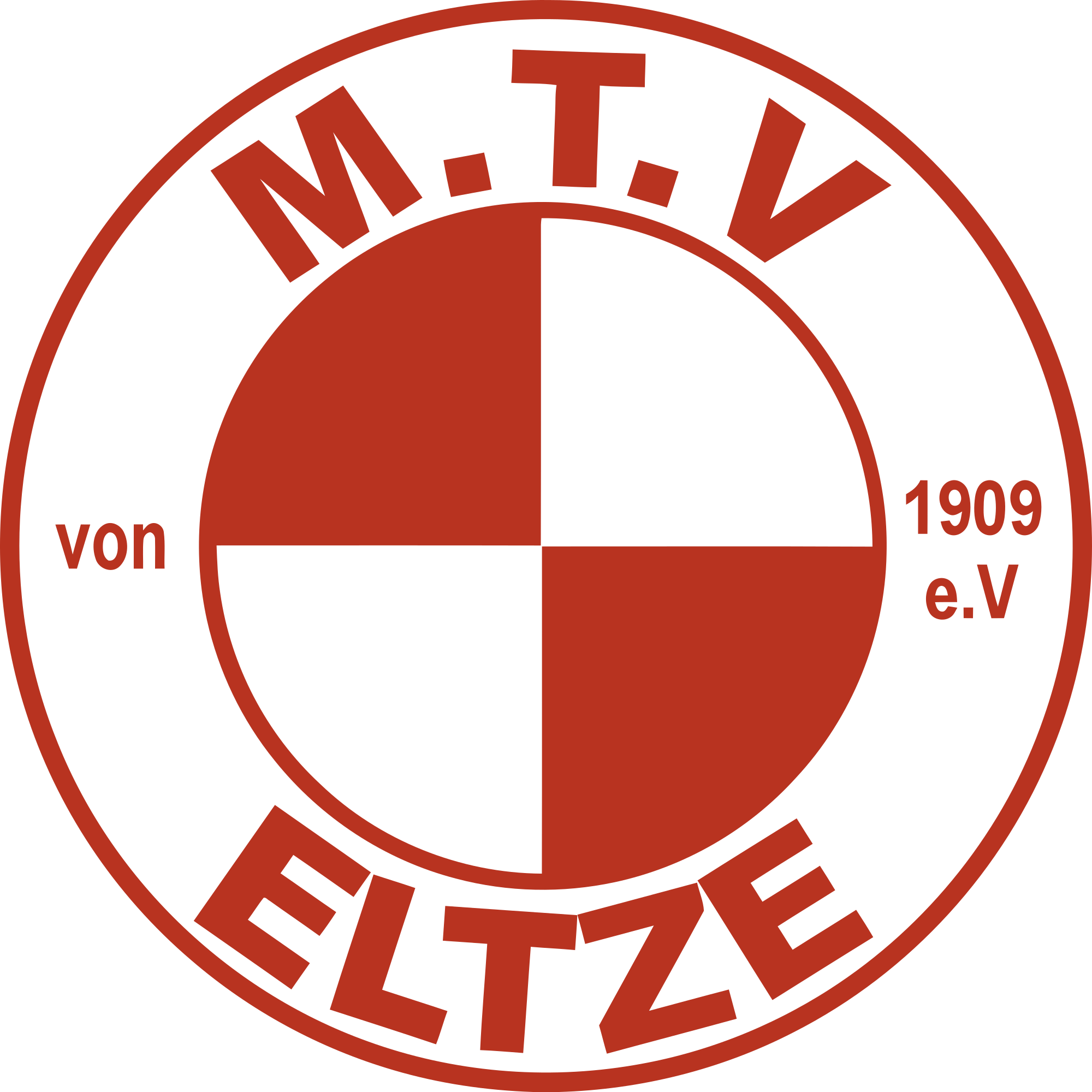 Wappen MTV Rot-Weiß Eltze 1909 diverse