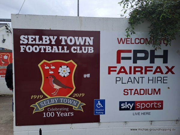 The Fairfax Plant Hire Stadium - Selby, North Yorkshire
