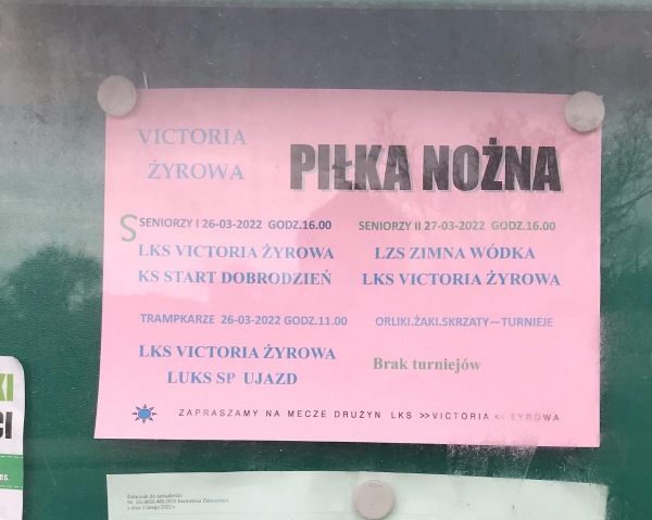 Boisko w Żyrowej - Żyrowa