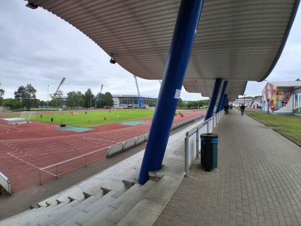 Rostocker Leichtathletikstadion im Sportforum - Rostock-Hansaviertel