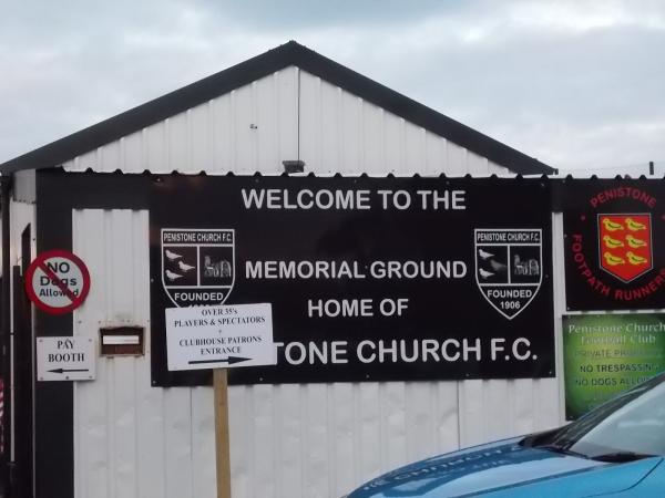 Memorial Ground  - Penistone, South Yorkshire