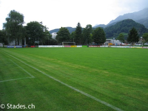 Sportplatz Schild (alt) - Sevelen