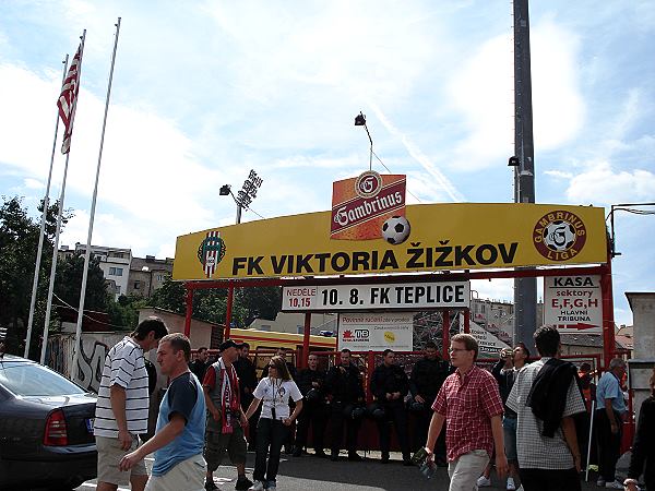 Stadion Viktorie v Seifertově ulici - Praha