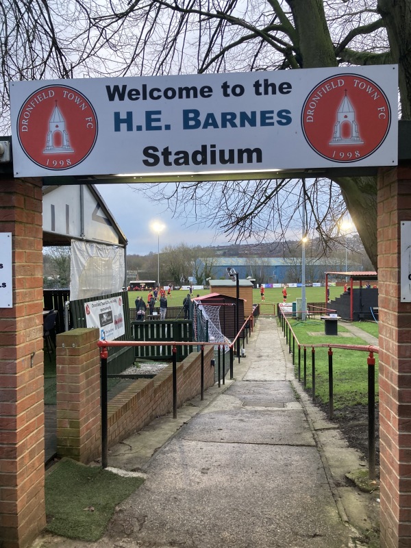 The H.E. Barnes Stadium - Dronfield, Derbyshire