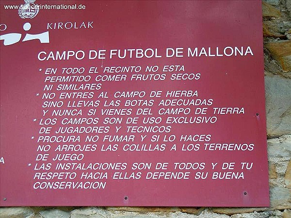 Estadio Mallona - Bilbao, PV