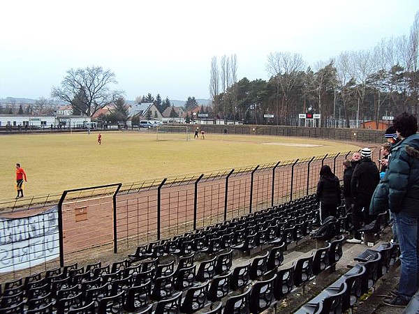 Stadion der Hüttenwerker auf den Sportanlagen Waldstraße - Eisenhüttenstadt