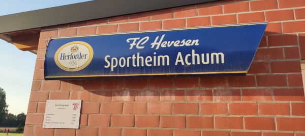 Sportanlage Achumer Wiese - Bückeburg-Achum