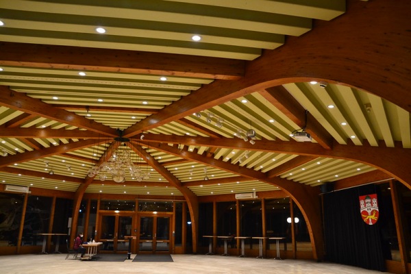 Foyer mit Kassenbereich für Handball