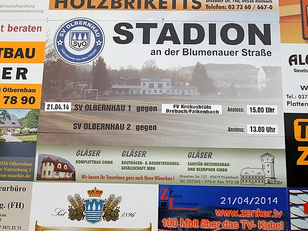 Stadion an der Blumenauer Straße - Olbernhau