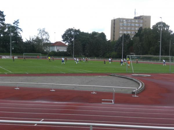 Rostocker Leichtathletikstadion im Sportforum - Rostock-Hansaviertel