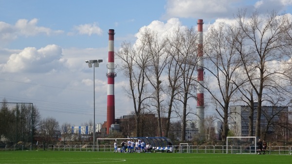 Stadion Sportowy Miejskiego Ośrodka Sportu i Rekreacji w Myszkowie obok - Myszków