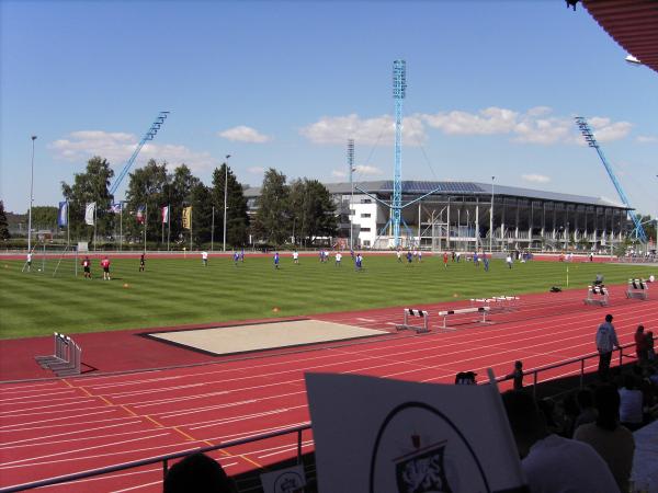 Rostocker Leichtathletikstadion im Sportforum - Rostock-Hansaviertel
