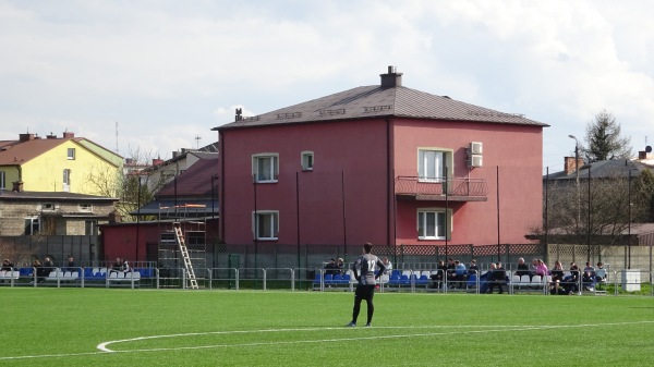 Stadion Sportowy Miejskiego Ośrodka Sportu i Rekreacji w Myszkowie obok - Myszków
