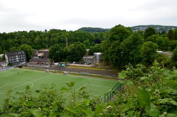 Blick von der Kleingartenanlage auf dem ehemaligen Steinbruchsgelände