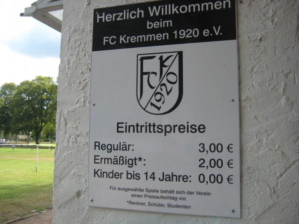 Sportplatz am Stadtpark - Kremmen