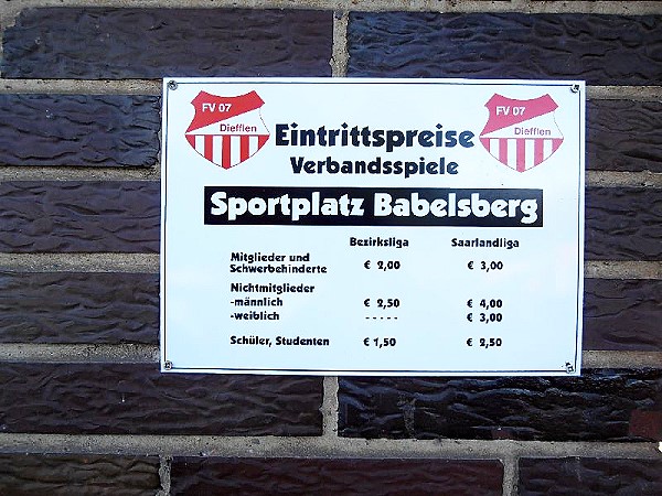 Babelsberg-Stadion - Dillingen/Saar-Diefflen
