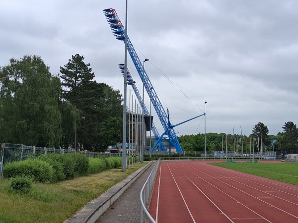 Rostocker Leichtathletikstadion im Sportforum - Rostock-Hansaviertel
