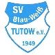 Wappen SV Blau-Weiß Tutow 1949 Wappen SV Blau-Weiß Tutow 1949