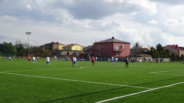 Stadion Sportowy Miejskiego Ośrodka Sportu i Rekreacji w Myszkowie obok - Myszków
