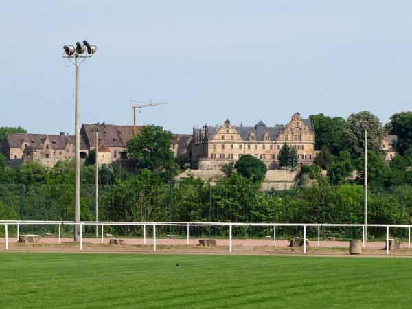 Blick zu Schloss Vitzenburg