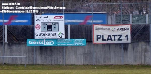 Sportanlage Plätschwiesen - Nürtingen-Oberensingen