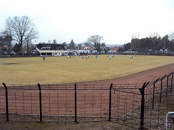 Stadion der Hüttenwerker auf den Sportanlagen Waldstraße - Eisenhüttenstadt