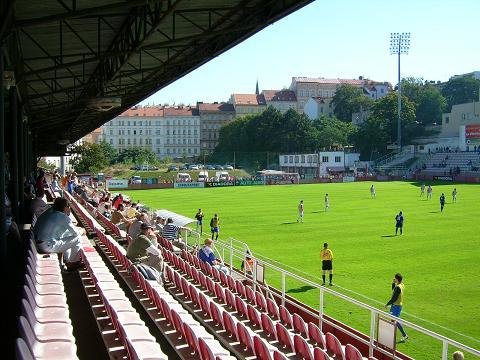 Stadion Viktorie v Seifertově ulici - Praha