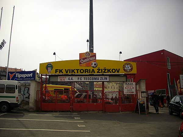 Stadion Viktorie v Seifertově ulici - Praha